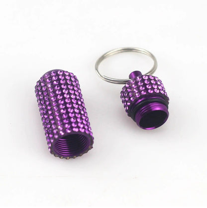 Pill Bottle Keychain Bling