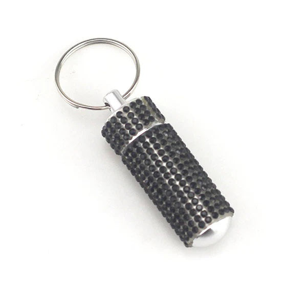 Pill Bottle Keychain Bling