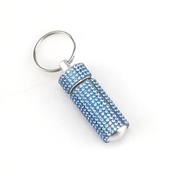 Pill Bottle Keychain Bling