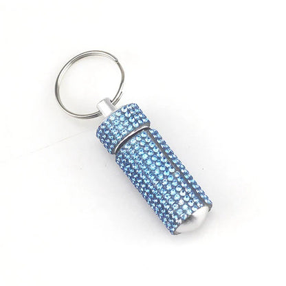 Pill Bottle Keychain Bling