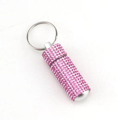 Pill Bottle Keychain Bling
