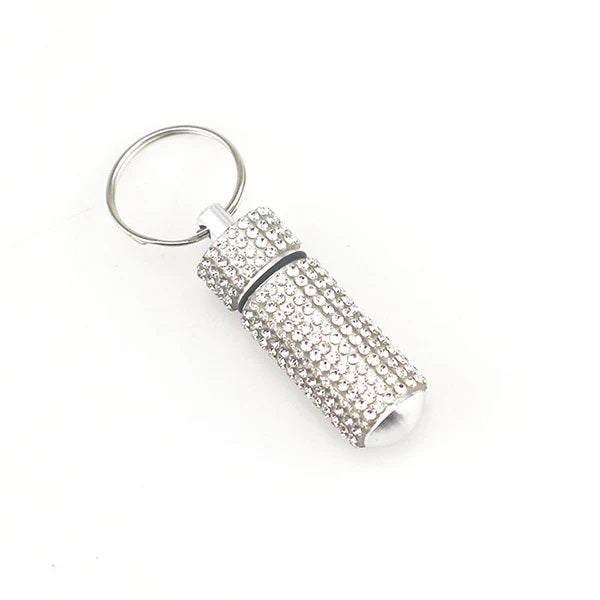 Pill Bottle Keychain Bling