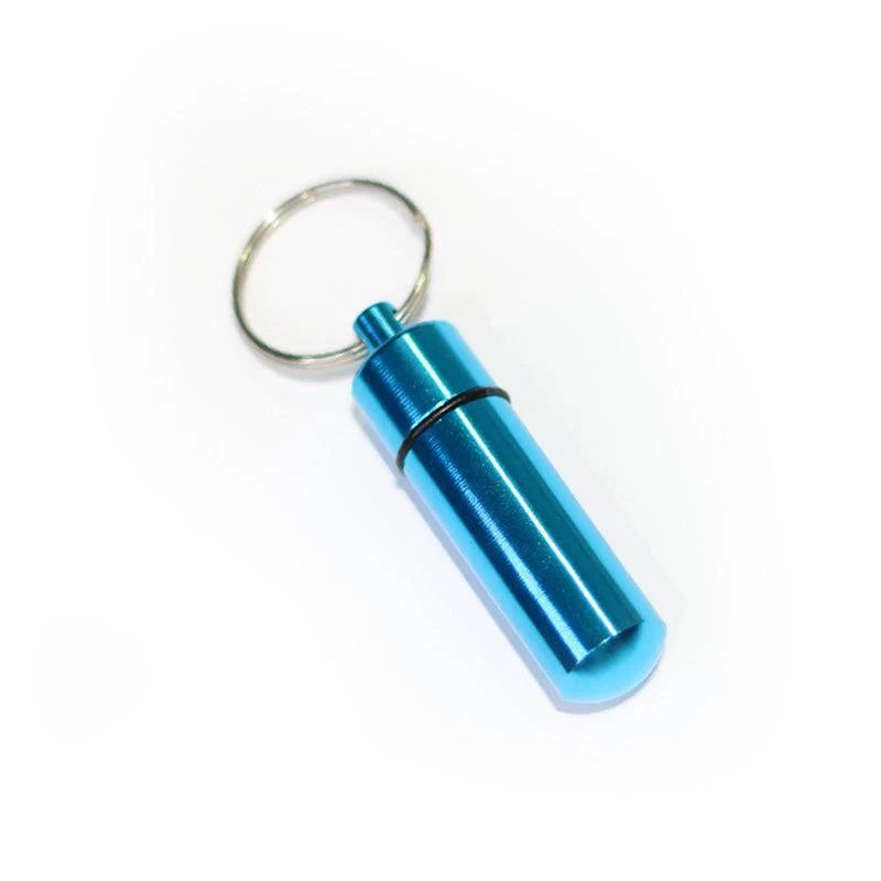 Mini Pill Bottle Keychain