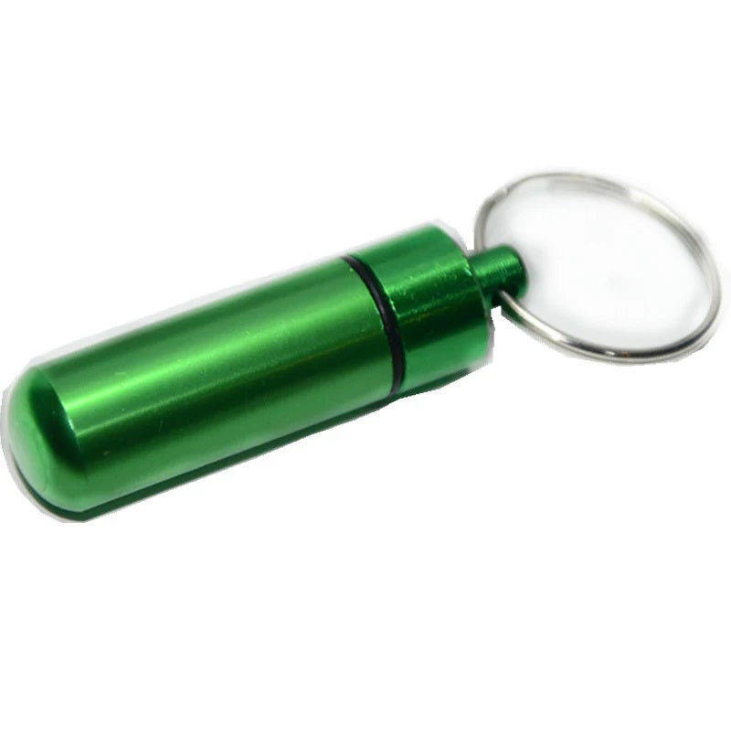 Mini Pill Bottle Keychain
