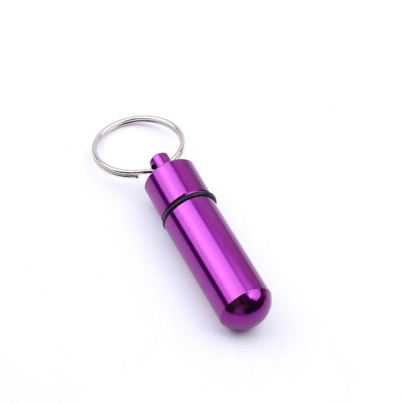 Mini Pill Bottle Keychain