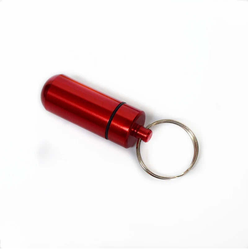 Mini Pill Bottle Keychain