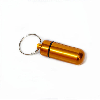 Mini Pill Bottle Keychain
