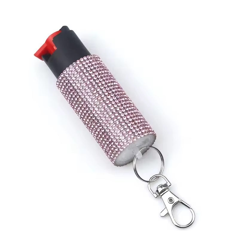 Pepper Spray Keychain Bling