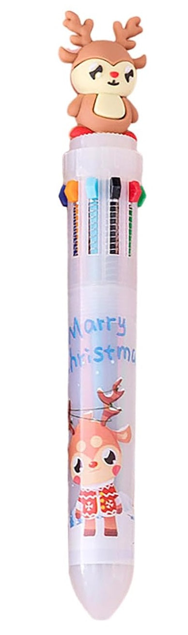 Festive Christmas Multicolor Ballpoint Pens