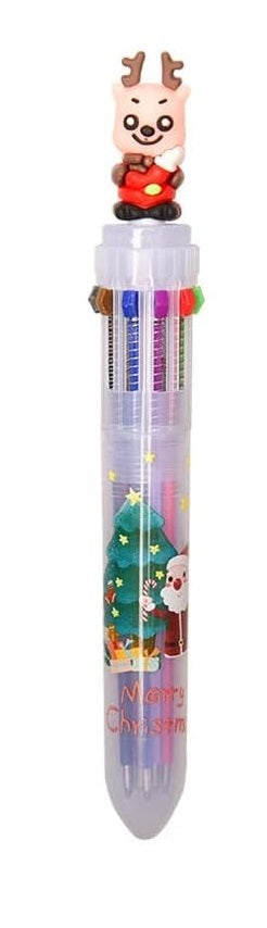 Festive Christmas Multicolor Ballpoint Pens