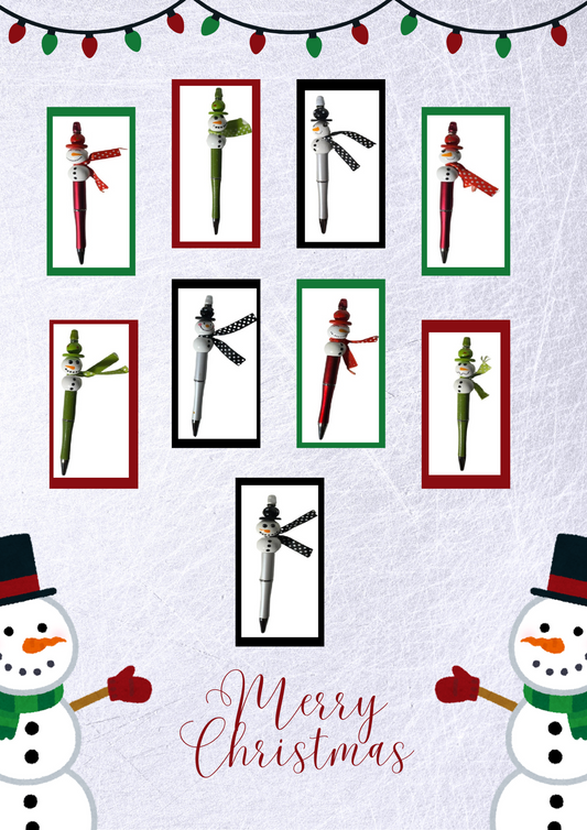 Christmas Snowman Themed Ballpoint Pen