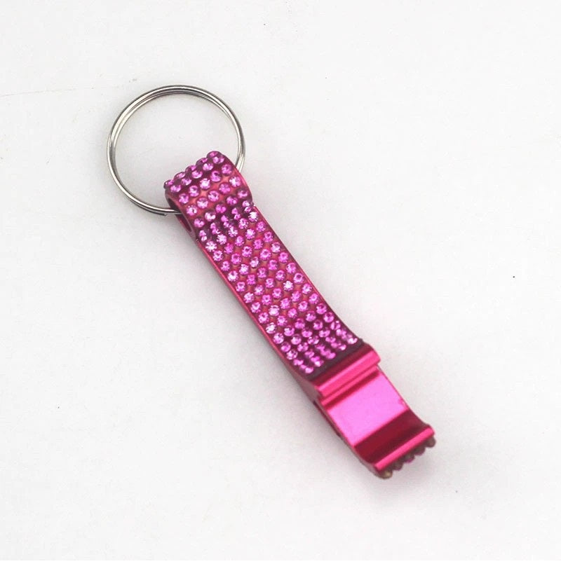 Bottle Opener Keychain Bling