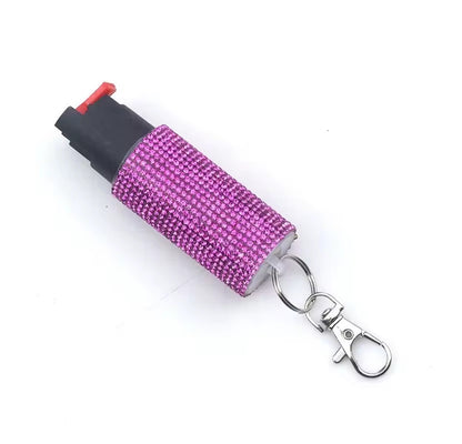 Pepper Spray Keychain Bling