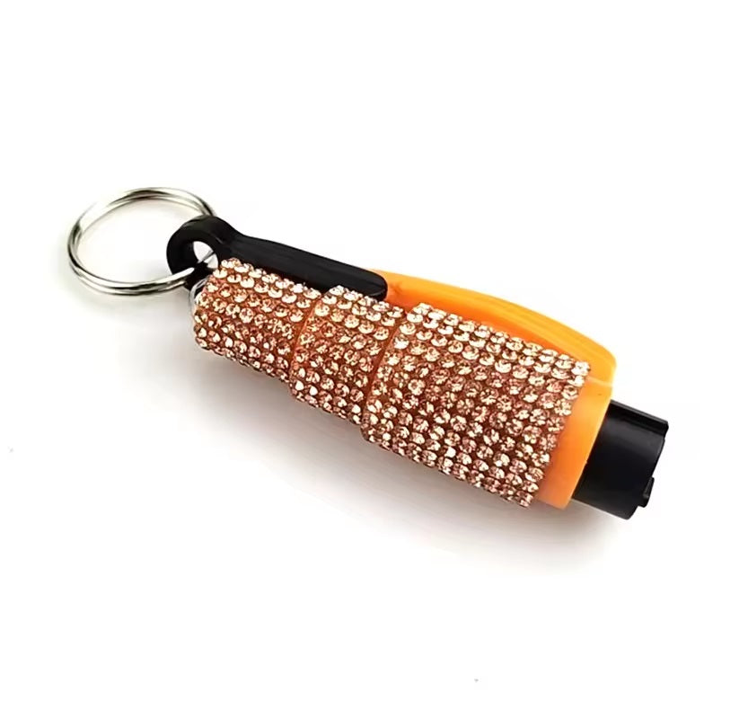 Emergency Car Escape Tool 2-in-1 Seatbelt Cutter & Window Bricker Bling