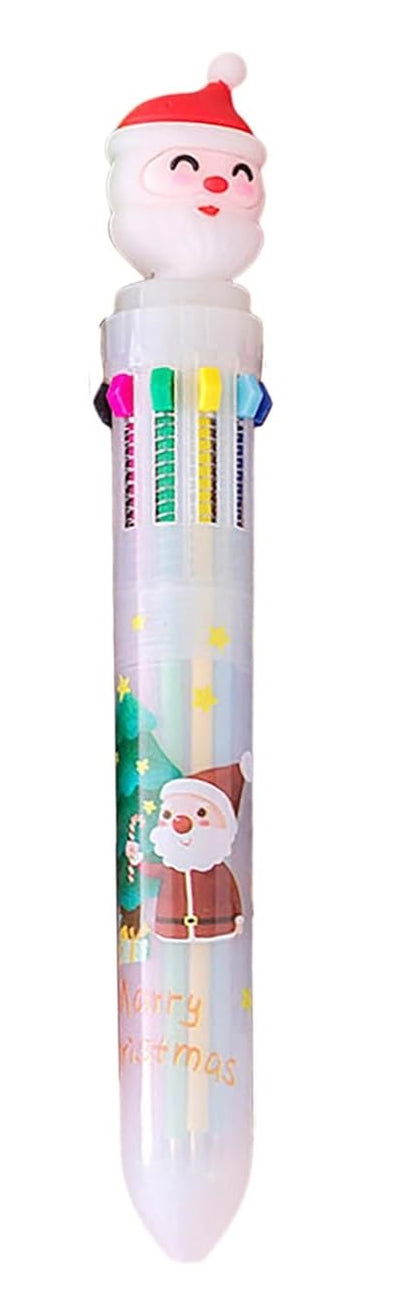 Festive Christmas Multicolor Ballpoint Pens