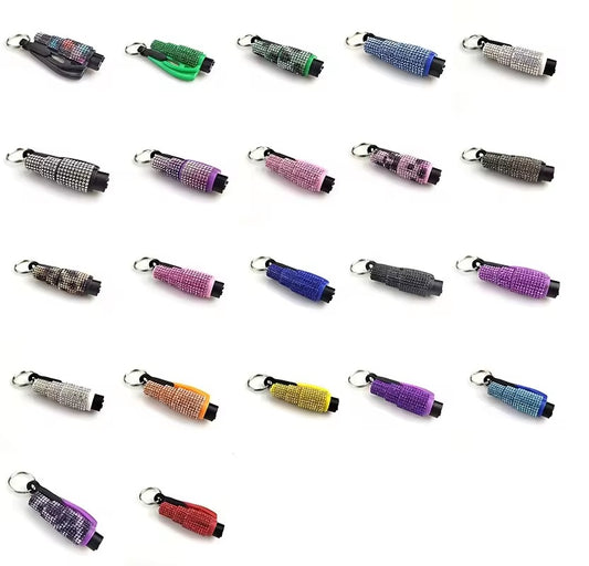 Emergency Car Escape Tool 2-in-1 Seatbelt Cutter & Window Bricker Bling