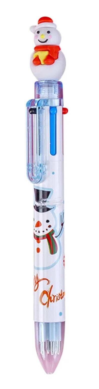 Festive Christmas Multicolor Ballpoint Pens