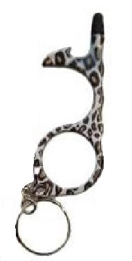No Touch Styles Keychain Animal Print