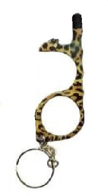 No Touch Styles Keychain Animal Print