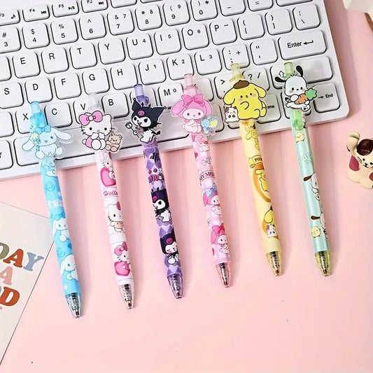Ink Pen Cartoon Character Gel Pens Sanrio Series Acrylic Press Pens