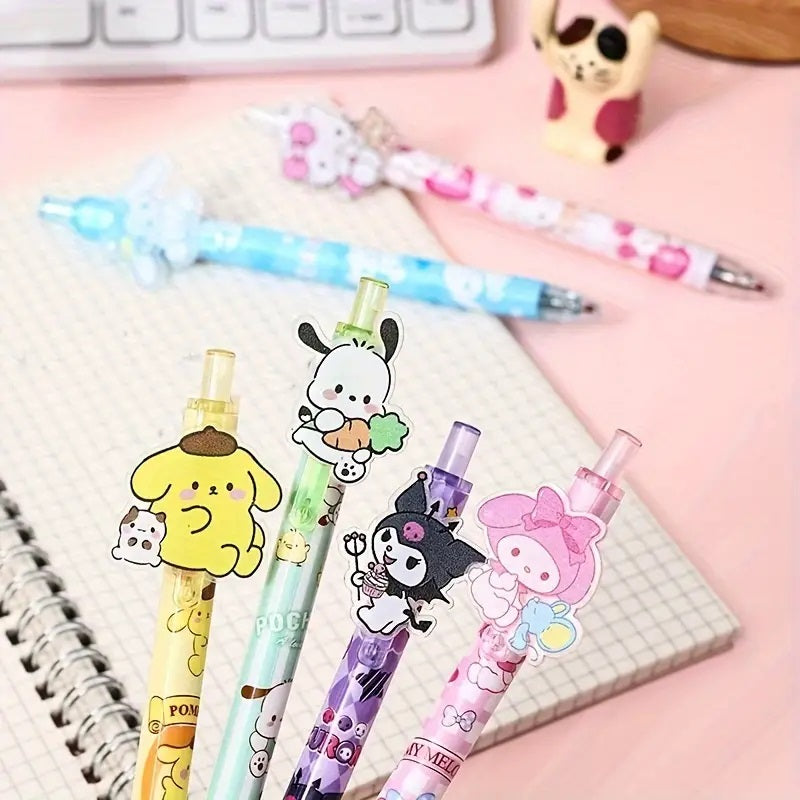 Ink Pen Cartoon Character Gel Pens Sanrio Series Acrylic Press Pens