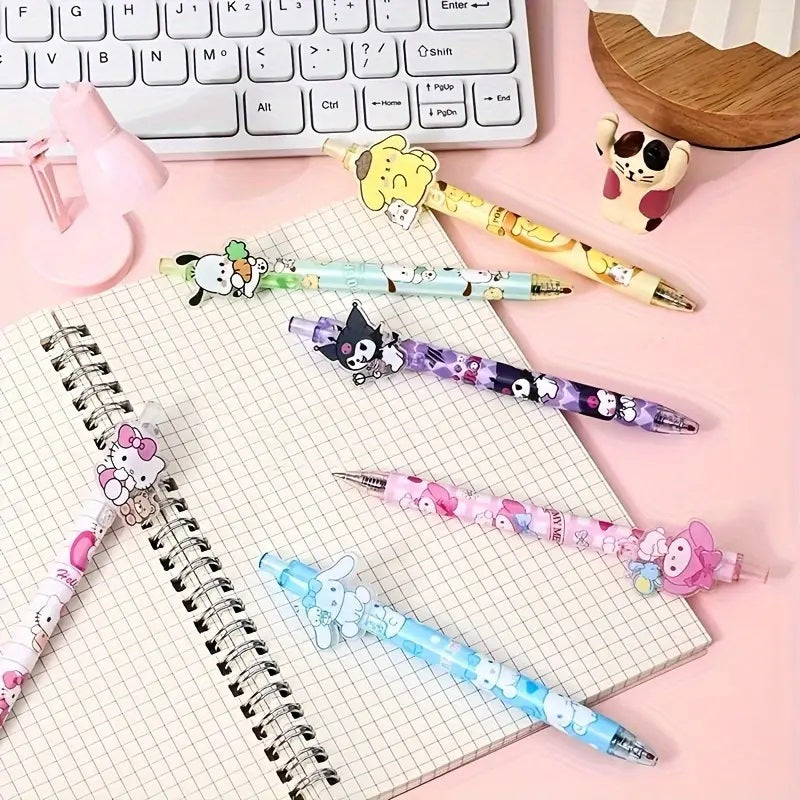 Ink Pen Cartoon Character Gel Pens Sanrio Series Acrylic Press Pens