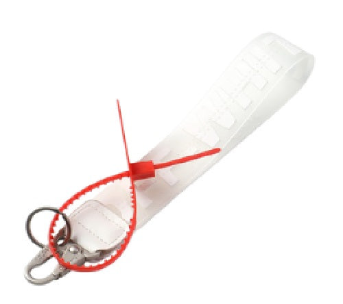 PVC Off Classic Keychain Wristlet Straps, Fashion Keychain