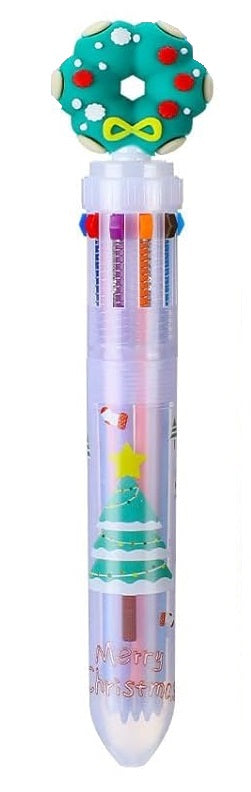 Festive Christmas Multicolor Ballpoint Pens